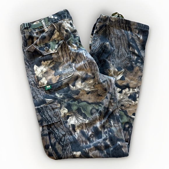 Mossy Oak Pants Mens 36 x 33 Jeans Break Up Infinity Camo Hunting‎ Cargo Vtg 90s